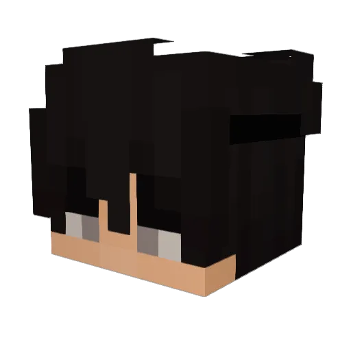 Purple_1307 Minecraft avatar head, 3D render
