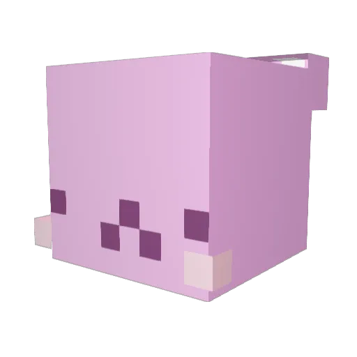 Purple_Cats Minecraft avatar head, 3D render