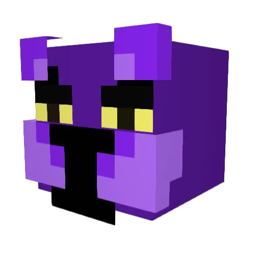 Purple_D_Panther Minecraft avatar head, 3D render
