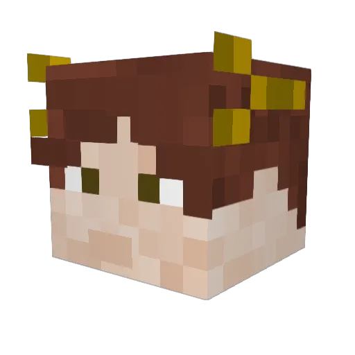 Purple_Guy1985 Minecraft avatar head, 3D render