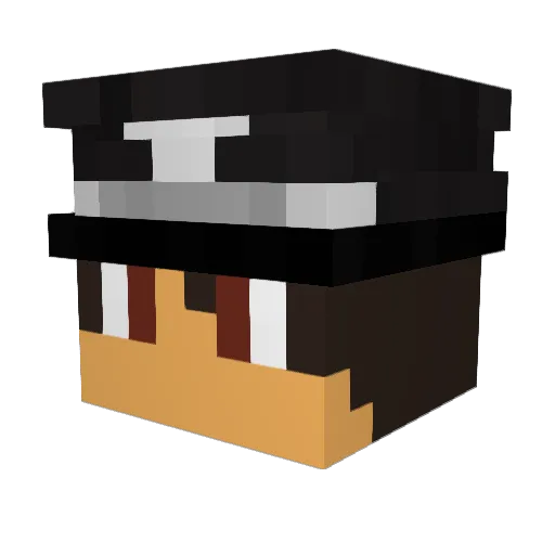 Purple_Guy818 Minecraft avatar head, 3D render