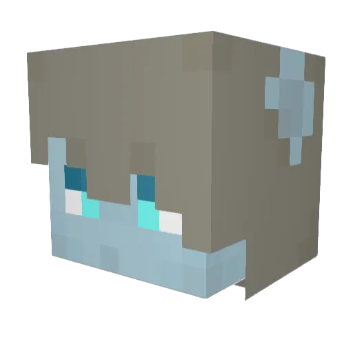 Purple_Jello69 Minecraft avatar head, 3D render