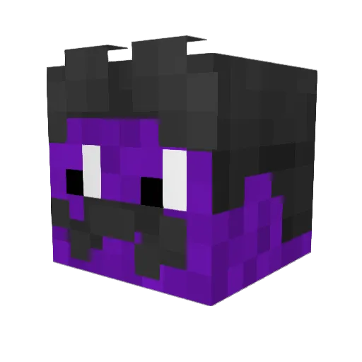Purple_Man_87 Minecraft avatar head, 3D render
