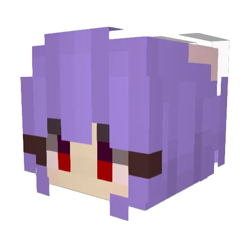 Purple_Midnight1 Minecraft avatar head, 3D render