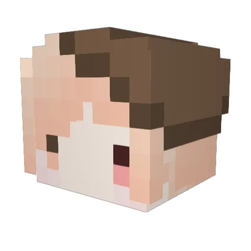 Purple_Prison Minecraft avatar head, 3D render