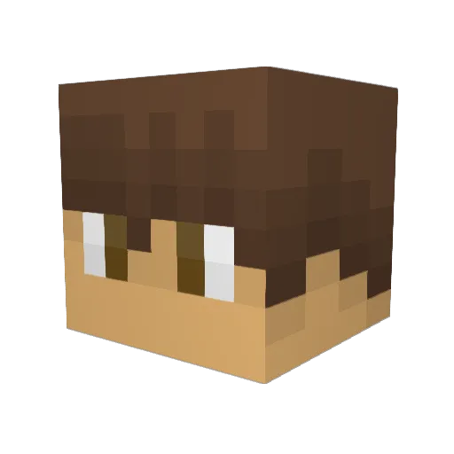 Purple_Shep Minecraft avatar head, 3D render