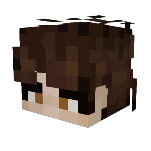 Purple_Voice Minecraft avatar head, 3D render