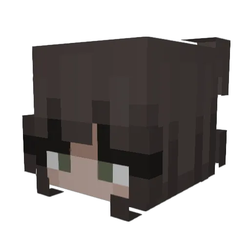 Purpleno_ Minecraft avatar head, 3D render