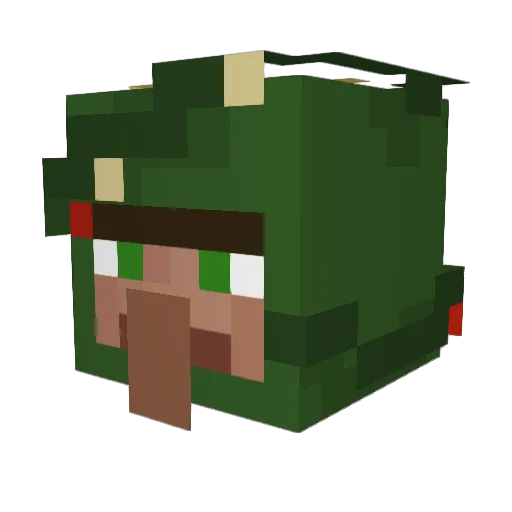 Purplerose227 Minecraft avatar head, 3D render