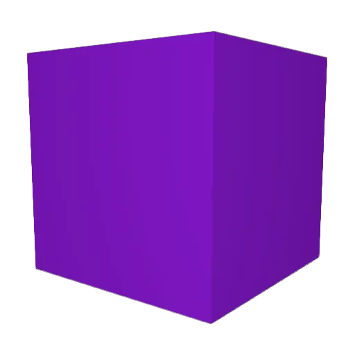 PurplesIsTaken Minecraft avatar head, 3D render
