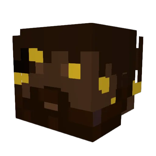 PurppPapi Minecraft avatar head, 3D render