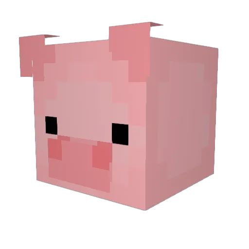 Purr_Tater Minecraft avatar head, 3D render