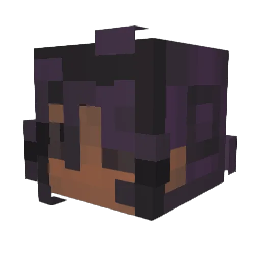 PurrfectlyLemon Minecraft avatar head, 3D render