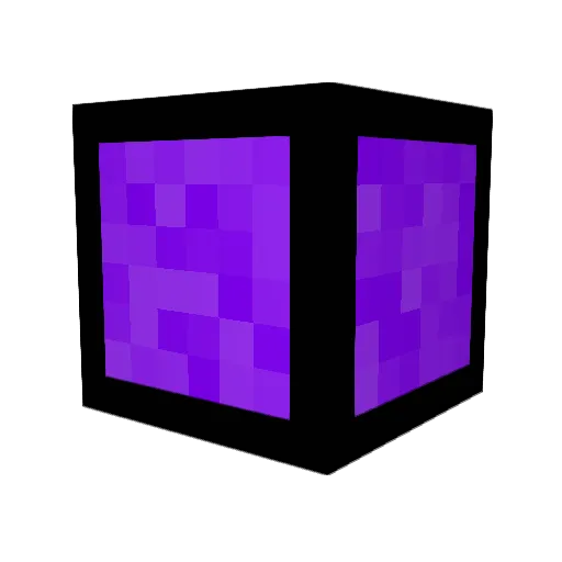 Purrple101 Minecraft avatar head, 3D render