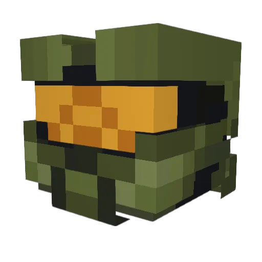 Purtycarbs Minecraft avatar head, 3D render