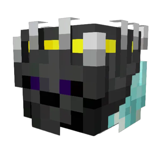 Purval Minecraft avatar head, 3D render