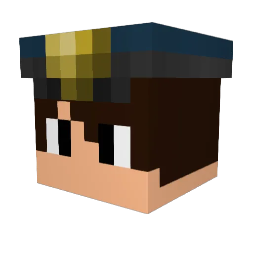 Purzel29 Minecraft avatar head, 3D render