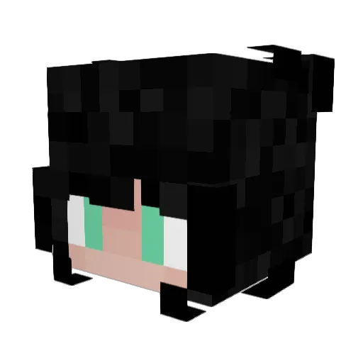 Puschi_ Minecraft avatar head, 3D render