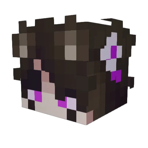 PusheenTheFloof Minecraft avatar head, 3D render