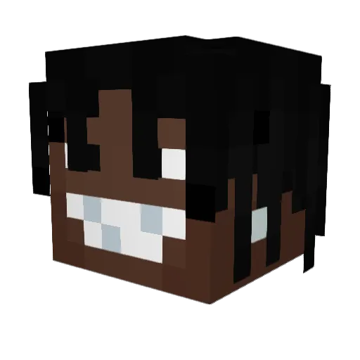 PusherElimz Minecraft avatar head, 3D render