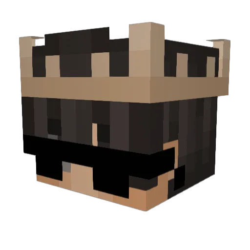 PusherSpeedii Minecraft avatar head, 3D render