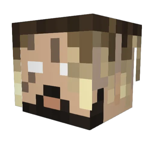 PushingDaisies_1 Minecraft avatar head, 3D render