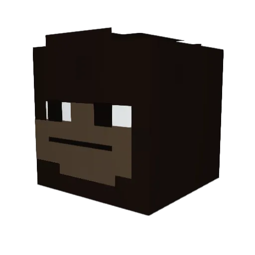 PuszkaSprite Minecraft avatar head, 3D render