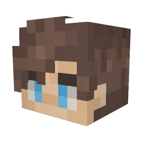PutFurball4109 Minecraft avatar head, 3D render