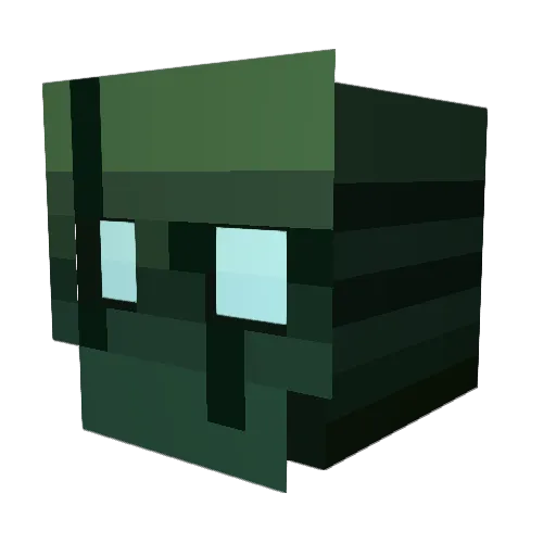 PutKiller Minecraft avatar head, 3D render