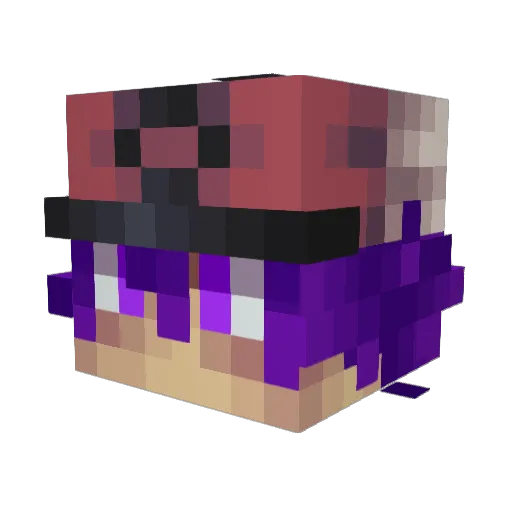 Puter_Face Minecraft avatar head, 3D render