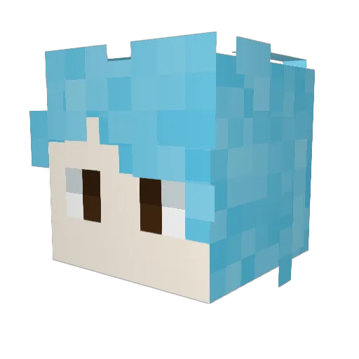 PutinIsGod Minecraft avatar head, 3D render