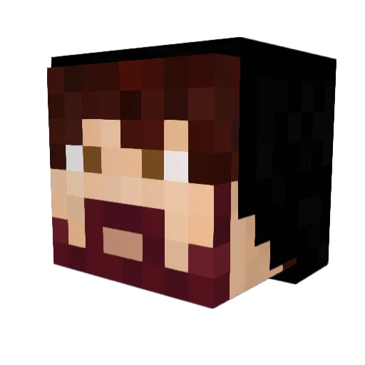 Putschgi Minecraft avatar head, 3D render