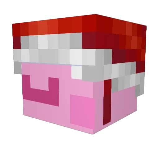 Pututoy Minecraft avatar head, 3D render