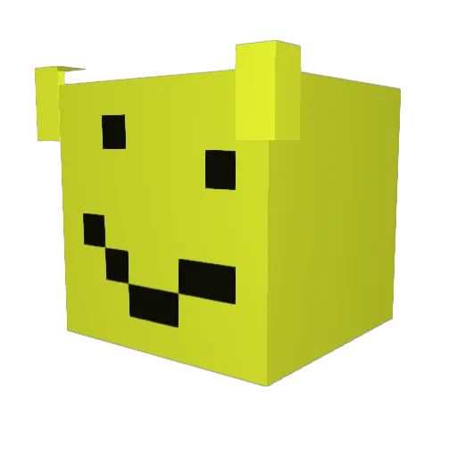Puu11 Minecraft avatar head, 3D render