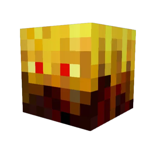 Puupuls Minecraft avatar head, 3D render