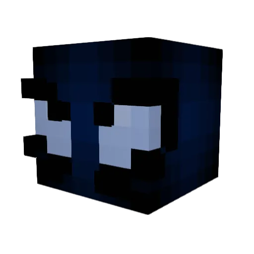 PuxPino Minecraft avatar head, 3D render