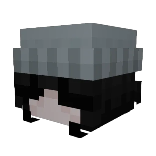 Puzzlekeeper Minecraft avatar head, 3D render