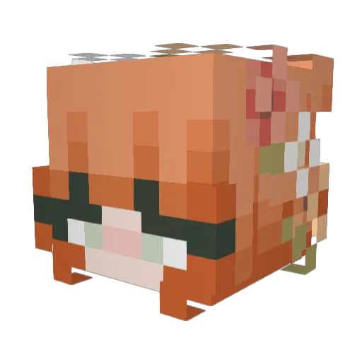 Puzzleolive12 Minecraft avatar head, 3D render
