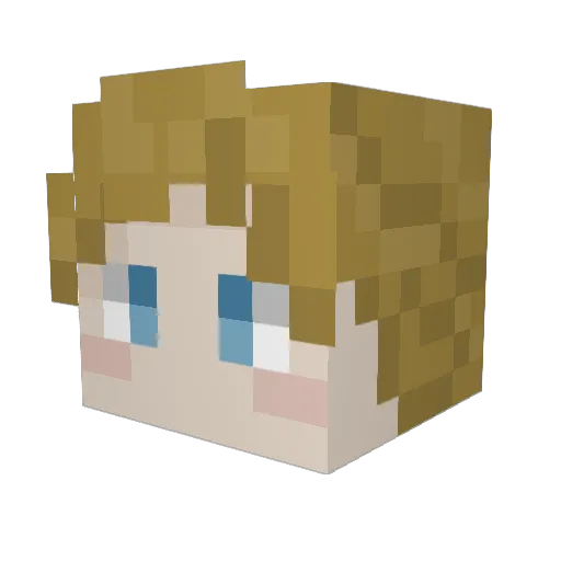 Puzzler1408 Minecraft avatar head, 3D render