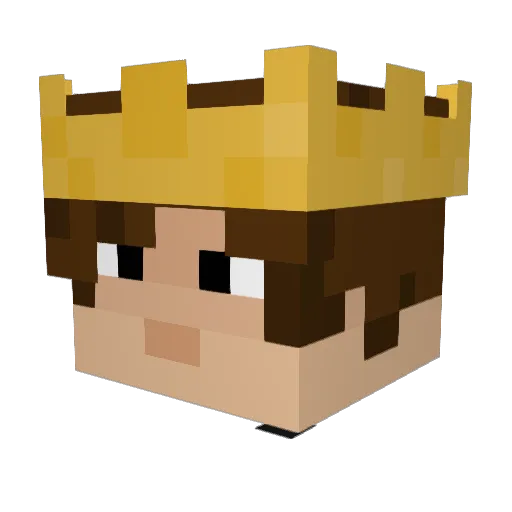PuzzlingLemur29 Minecraft avatar head, 3D render