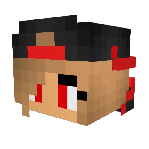 PvPBearsGaming Minecraft avatar head, 3D render
