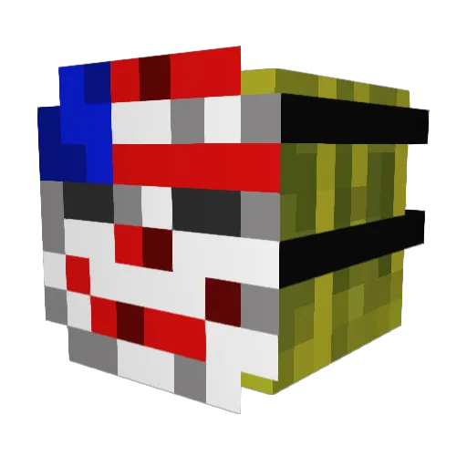 PvPFabio Minecraft avatar head, 3D render