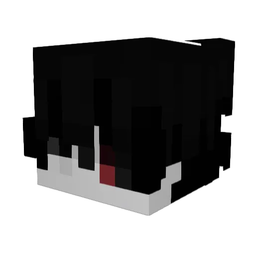 PvPShadow_ Minecraft avatar head, 3D render