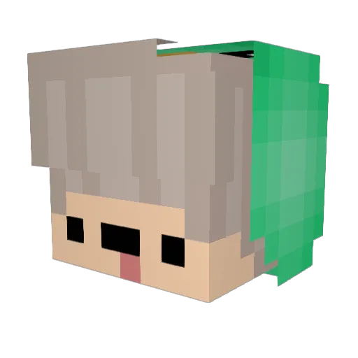 PvPSkillzByJonaz Minecraft avatar head, 3D render