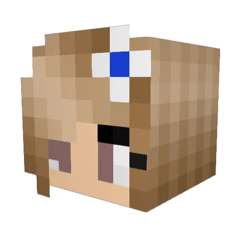 PvPWarsDeveloper Minecraft avatar head, 3D render