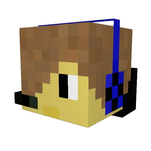 PvP_Killer_02 Minecraft avatar head, 3D render