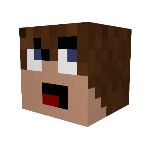 PvP_Master3305 Minecraft avatar head, 3D render