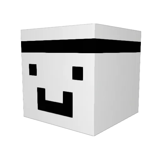 PvP_N1nja_ Minecraft avatar head, 3D render