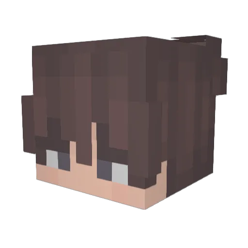 PvP_and_CPvP Minecraft avatar head, 3D render