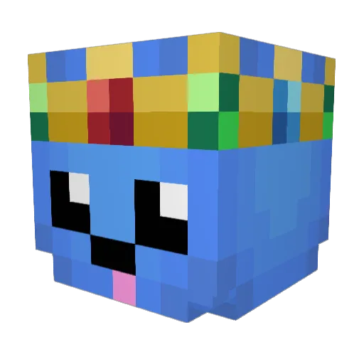 PvP_v2 Minecraft avatar head, 3D render